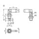 KIPP Sperrpen met aanslag links Ø 6 mm M12 draadbus