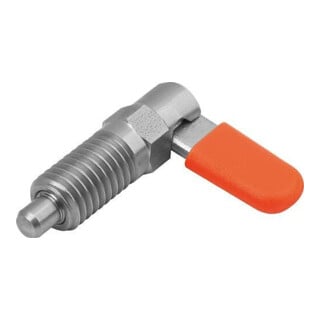 KIPP Sperrpen met aanslag rechts D=5 M12 vorm C draadbus kap