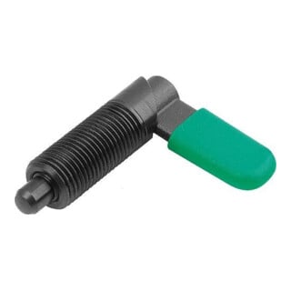 KIPP Sperrriegel D=6 M10 Form C mit Gewindehülse brüniert Stahl