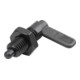 KIPP Sperrriegel D=8 M12 Form B mit Gewindehülse Stahl brüniert