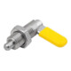 KIPP Sperrriegel D=8 M16x1,5 Edelstahl blank Form D mit Gewindehülse