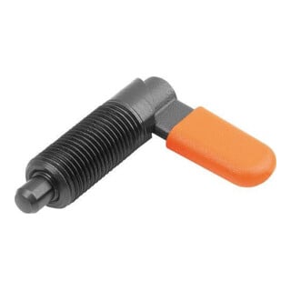 KIPP Sperrriegel D10 M16 Form C Gewindehülse Stahl brüniert Kom.