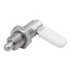 KIPP Sperrriegel D4 M10 Form D Gewindehülse Edelstahl blank komplett