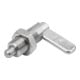 KIPP Sperrriegel D6 M10 Form B Gewindehülse Edelstahl blank Mutter