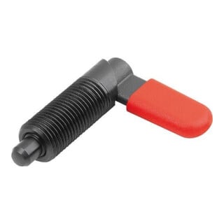 KIPP Sperrriegel M10 D=4 Form C Gewindehülse Stahl brüniert