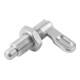 KIPP Sperrriegel M10 D=6 Edelstahl Form B Griff unbeschichtet mit Mutter