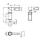 KIPP Sperrriegel M10 Ø 6mm Form AP ohne Kappe Stahl brüniert