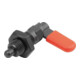 KIPP Sperrriegel M10x1 D=6 SW10 Form D mit Kappe und Mutter