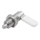 KIPP Sperrriegel M10x1 Ø 5mm Edelstahl blank Form D mit Gewindehülse und Kappe