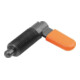 KIPP Sperrriegel M10x1 Ø4mm Form C Gewindehülse Stahl brüniert