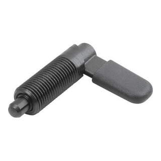 KIPP Sperrriegel M10x1 Ø4mm Form C Gewindehülse Stahl brüniert