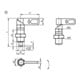 KIPP Sperrriegel M20 D=10 SW1=20 Form B ohne Kappe Mutter