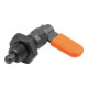 KIPP Sperrriegel M20 D=8 SW1=20 Form D Kappe Mutter S.