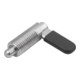 KIPP Sperrriegel M20 D10 Edelstahl blank Form C mit Gewindehülse Kappe
