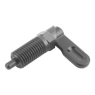 KIPP Sperrriegel mit Anschlag links D10 M20x1,5 Form C Griff pulverbeschichtet