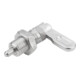 KIPP Sperrriegel mit Anschlag links D5 M10 Form B Griff unbeschichtet mit Mutter