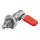 KIPP Sperrriegel mit Anschlag rechts D=5 M12 Form D M
