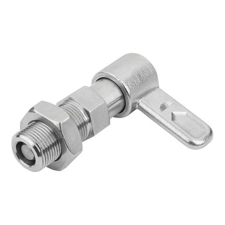 KIPP Sperrriegel mit Innenführung D6 M12x1,5 Form A ohne Kappe Mutter E
