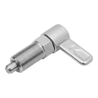 KIPP Sperrriegel mit Innenführung M10x1 D=5 Form A ohne Kappe Edelstahl