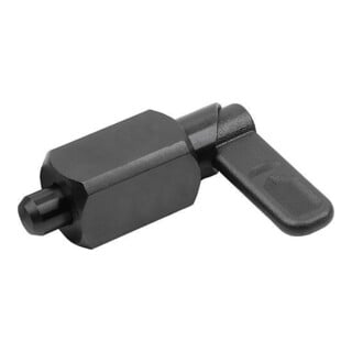 KIPP Sperrriegel Vierkant Gr.1 Ø 5mm Form G Stahl brüniert