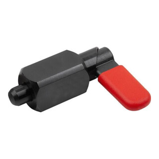 KIPP Sperrriegel Vierkant GR.2 D=5 Stahl brüniert mit Kappe