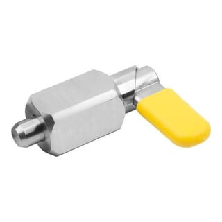 KIPP Sperrriegel Vierkant Gr. 3 D=8 Edelstahl blank mit Kappe