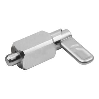KIPP Sperrriegel Vierkant Gr. 3 Ø 6mm Edelstahl blank
