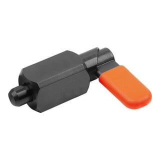 KIPP Sperrriegel Vierkant Gr. 3 Ø 6mm Stahl brüniert mit Kappe