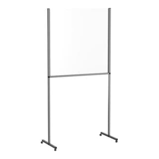 KIPP Support au sol autoportant avec roulettes en acrylique 4 mm 1965 × 900 mm