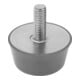 KIPP Tampon en caoutchouc conique filetage extérieur M08 x 20 Ø 30 mm acier inoxydable A4 1.4401