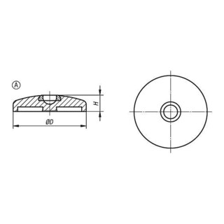 KIPP Teller Form A Zink Ø 40mm