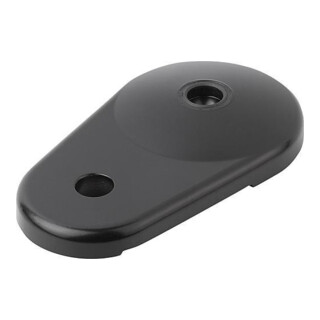 KIPP Teller mit Ausleger Form D Zink Anti-Slip-Platte schwarz pulverbeschichtet