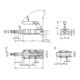 KIPP Tendeur à tige F2=50000 acier phosphaté poignée en plastique