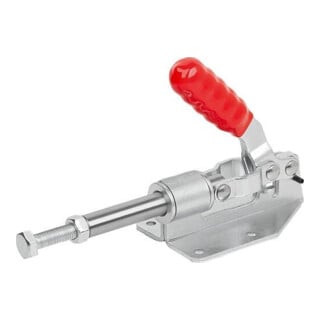 KIPP Tendeur à tige poussante Standard Forme B F2=1800 acier galvanisé poignée en plastique