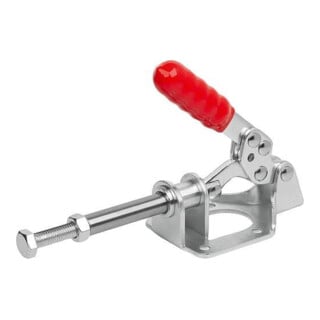 KIPP Tendeur à tige poussoir Standard F2=1350 Acier galvanisé Plastique rouge