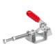 KIPP Tendeur à tige poussoir Standard F2=1350 Acier galvanisé Plastique rouge