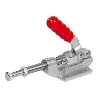 KIPP Tendeur à tige poussoir Standard F2=2670 Acier galvanisé Plastique rouge