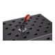 KIPP Tige de serrage avec plaque d'adaptation D=28 L=96 I=52 acier brunie Forme B Komp S
