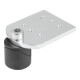 KIPP Tige de serrage avec plaque d’adaptation D16 L66 I52 acier brunie Forme A Komp S