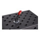 KIPP Tige de serrage avec plaque d’adaptation D16 L66 I52 acier brunie Forme A Komp S