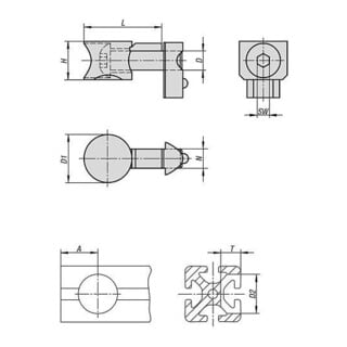 KIPP Verbindungssatz Universal D=M08