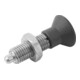 KIPP Vergrendelpen M06x0,75 Vorm H RVS gehard Gr. 9 Compact T