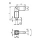 KIPP Verrou carré taille 3 Ø 6 mm acier brunifié avec capuchon