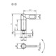 KIPP Verrou de blocage acier 5.8 Forme A D12 D1 M20x70 mm Kipp
