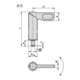 KIPP Verrou de blocage acier Forme E 10 x 38 mm Kipp