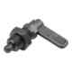 KIPP Verrou de blocage M10 D=4 droit Forme B avec écrou à douille filetée
