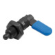 KIPP Verrou de blocage M16 Ø6mm hexagonal SW16 forme D avec capuchon écrou S