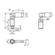 KIPP Verrou de sécurité M10 x 1 D=5 SW10 Forme C capuchon sans écrou