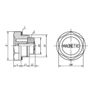 KIPP Verschlussschraube M14x1,5 D=20 Thermoplast schwarz