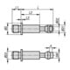 KIPP Vis de serrage pour tendeur pneumatique D3=M10 D=12 traité brunifié